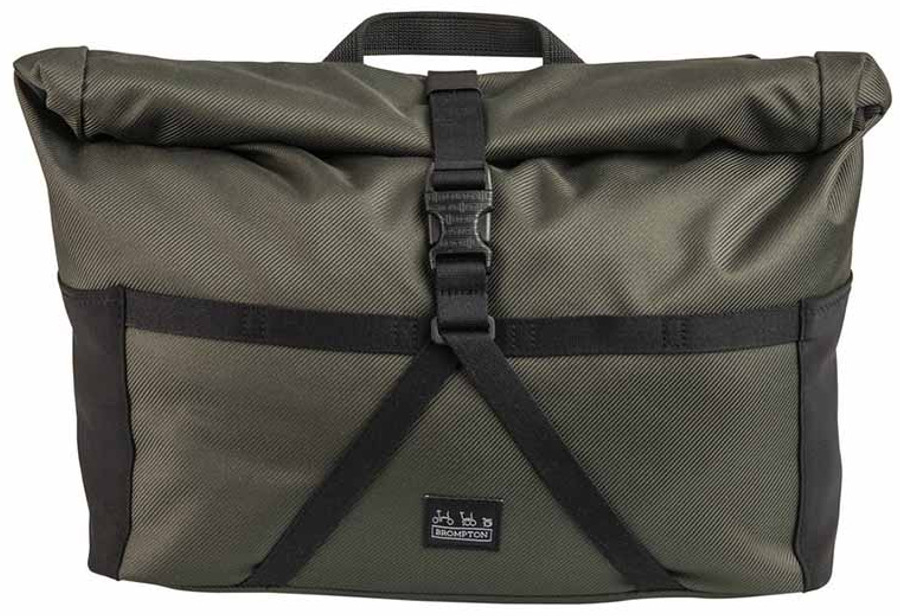 Brompton Borough Roll Top Bag Medium Olive Green - Cycles UK