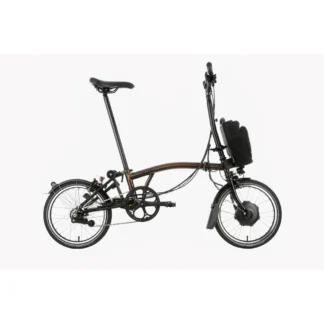 Brompton Electric C-Line Explore High Bar Electric Folding Bike 2022 Black Laquer