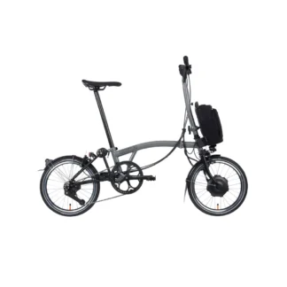Brompton P-line Urban High Bar Folding Electric Bike 2022 Storm Grey