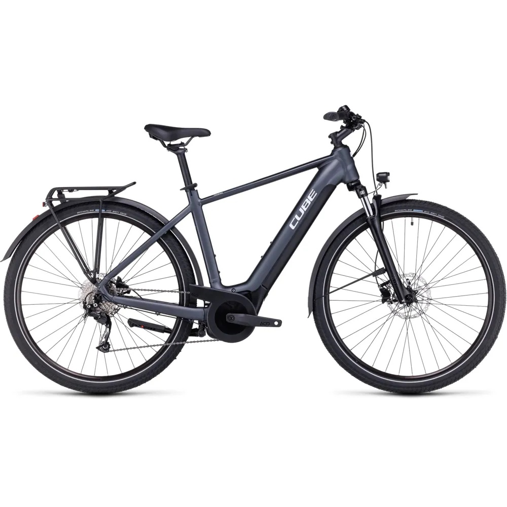 Cube Touring Hybrid One 500 Electric Bike Grey/White