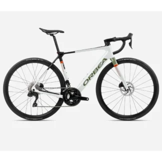 Orbea Gain M30i Electric Bike 2024 White Chic/Metallic Green Artichoke