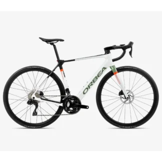 Orbea Gain M30i Electric Road Bike 2023 White Chic/Metallic Green Artichoke