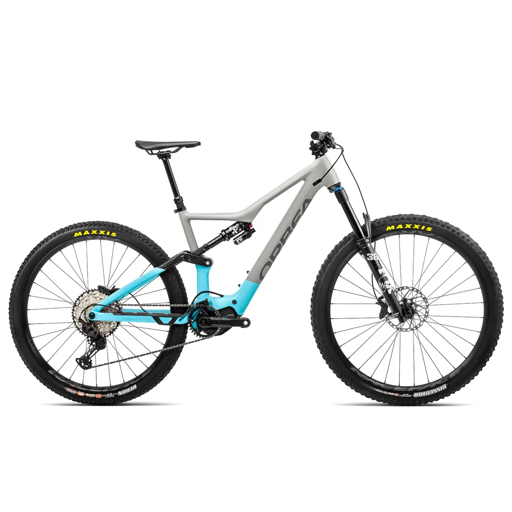 Orbea Rise H15 Electric Mountain Bike 2022 Mouse Grey/Sky Blue