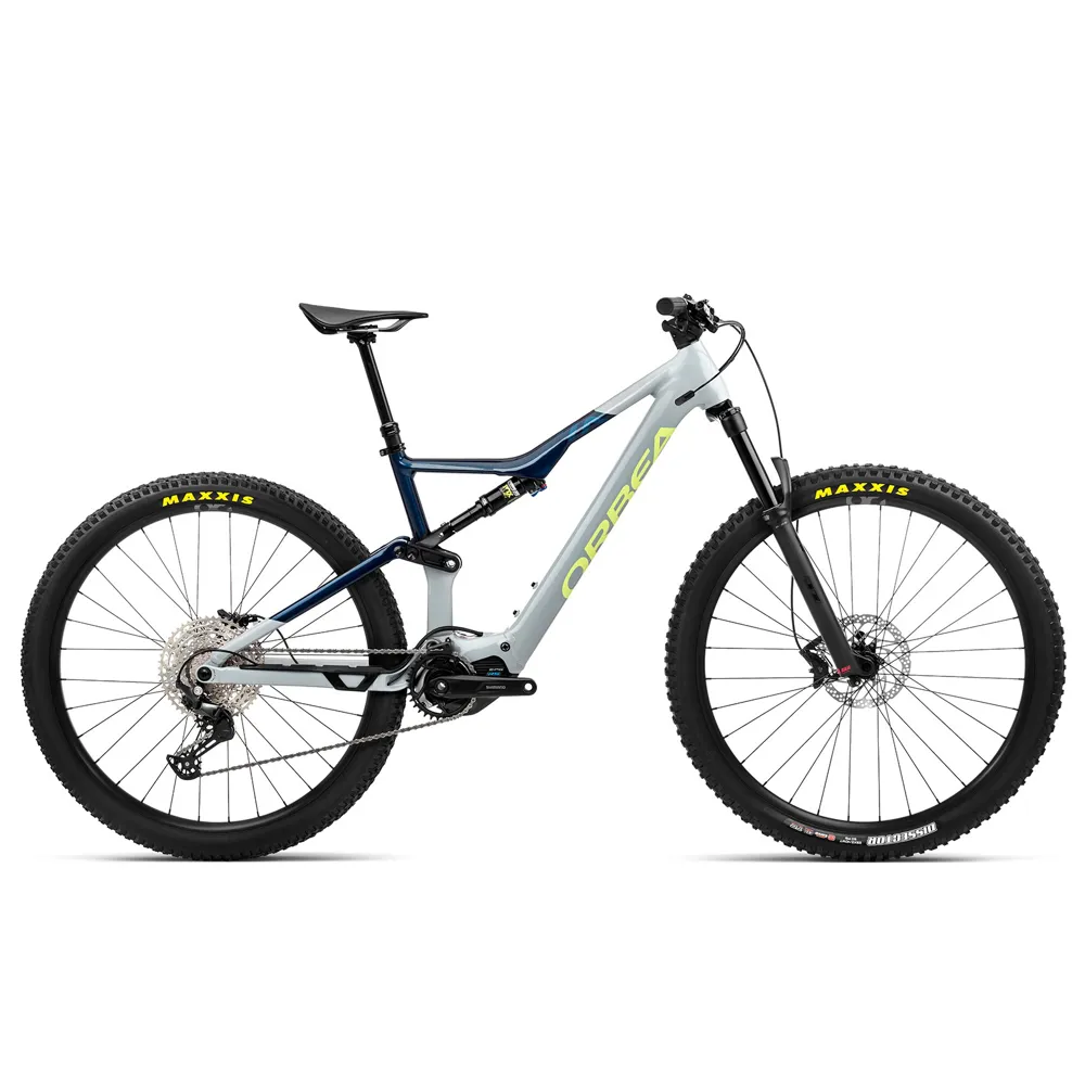 Orbea Rise H30 Electric Mountain Bike 2023 Iceberg Grey/Moondust Blue