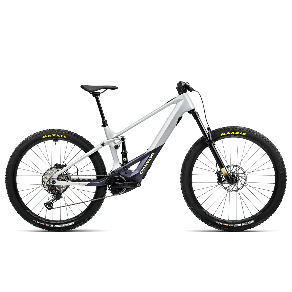 Orbea Wild M20 Electric Mountain Bike 2023 Halo Silver/Tanzanite Carbon