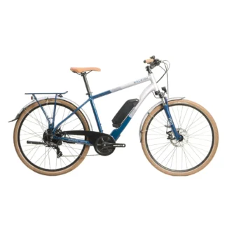 Raleigh Array Cross Bar Electric Bike 2023 Silver