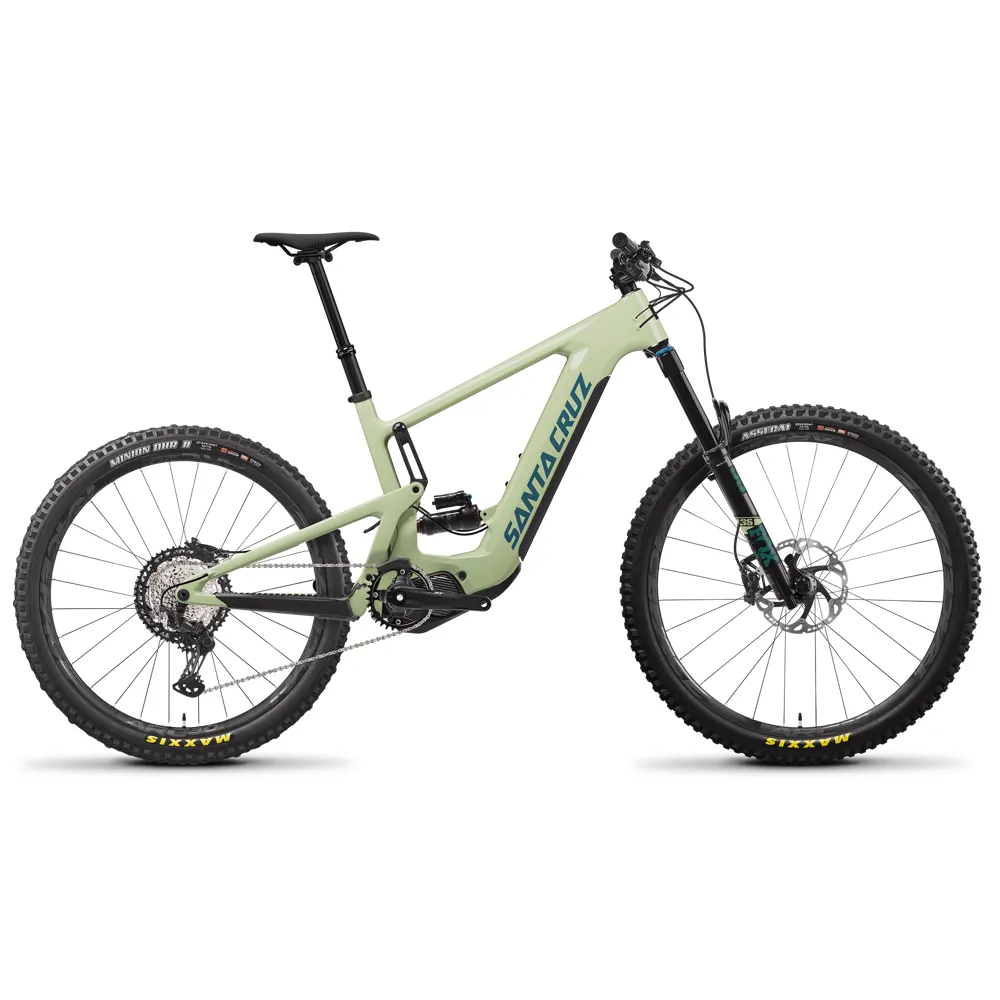 Santa Cruz Heckler C XT MX Electric Bike 2023 Gloss Avocado Green