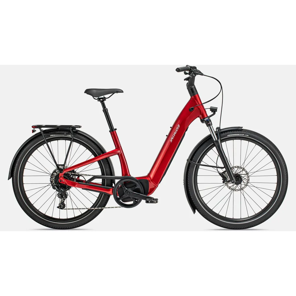 Specialized Turbo Como 4.0 Electric Hybrid Bike 2024 Red Tint/Silver