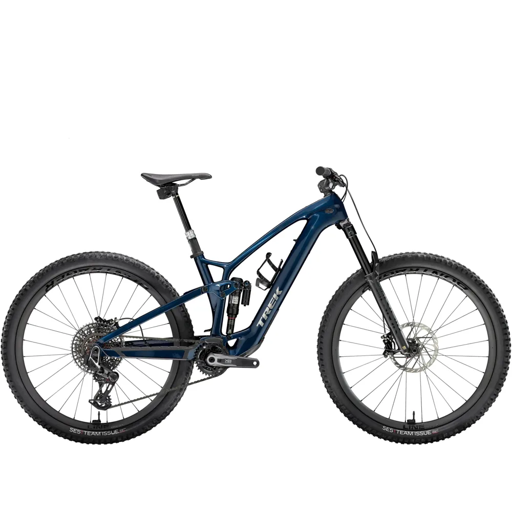 Trek Fuel EXE 9.9 X0 AXS T-Type Electric Bike 2024 Mulsanne Blue