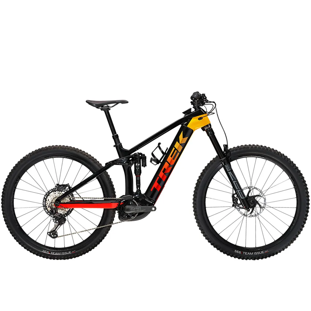 Trek Rail 9.8 Xt Electric Mountain Bike 2022 Trek Black/Marigold/Red