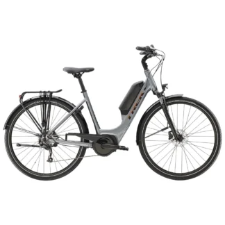 Trek Verve+ 1 Lowstep DT 400WH Electric Bike 2023 Galactic Grey