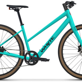 Whyte 2024 RHeO 2 ST Electric Hybrid Bike EXTRA SMALL Gloss Turquoise - Cycles UK