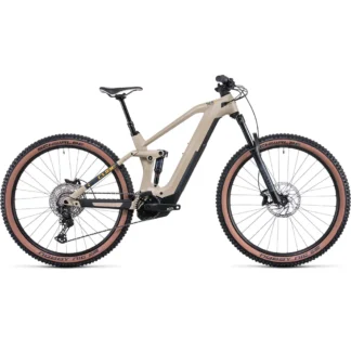 Cube Stereo Hybrid 140 HPC Race 625 Electric Mountain Bike Desert/Orange