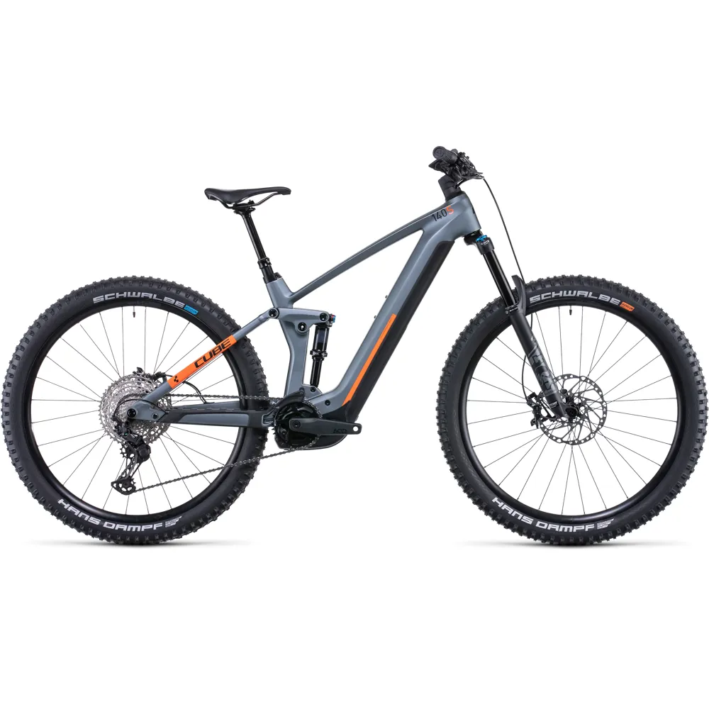 Cube Stereo Hybrid 140 HPC SL 750 Electric Mountain Bike 2022 Grey