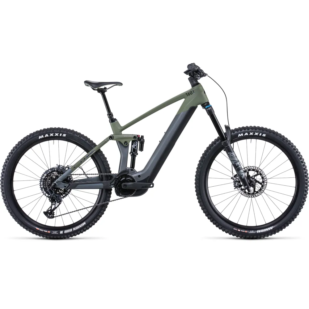 Cube Stereo Hybrid 160 HPC TM 750 Electric Mountain Bike 2022 Grey