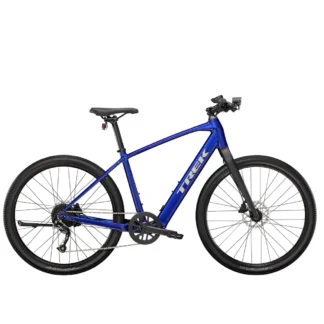 Trek Dual Sport+2 Electric Hybrid Bike 2023 Hex Blue