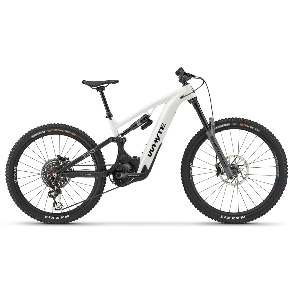 Whyte E-180 Works Electric Bike 2024 Gloss Pearlized White/Matt Black